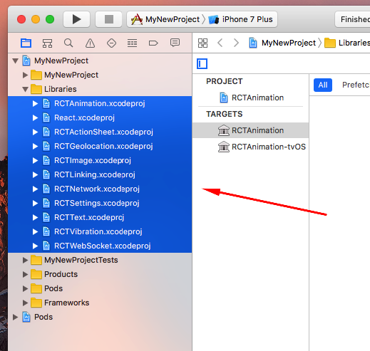 Select all of the libraries